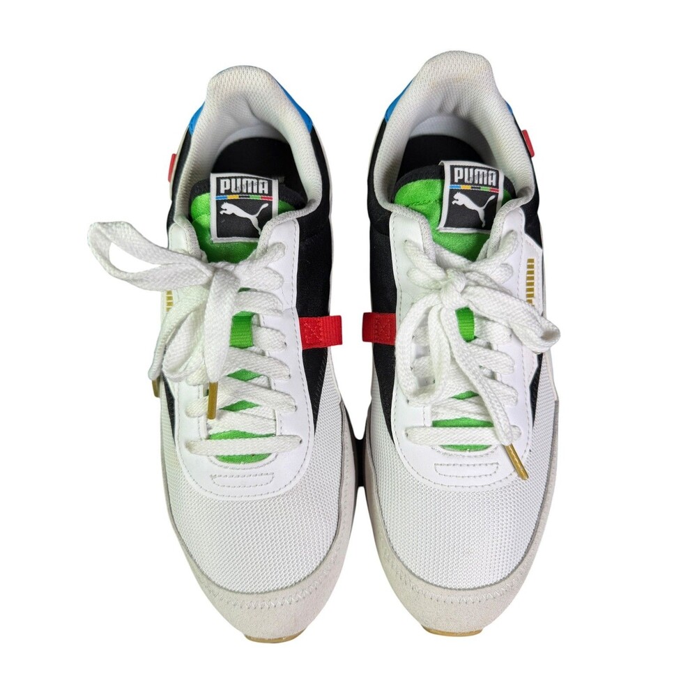Puma Future Rider Mesh Suede Sneakers White Multicolor Men's US 9.5 EU 42.5 - Picture 10 of 10